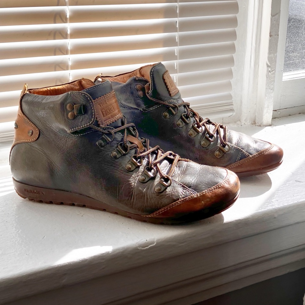 pikolinos lisboa leather sneakers